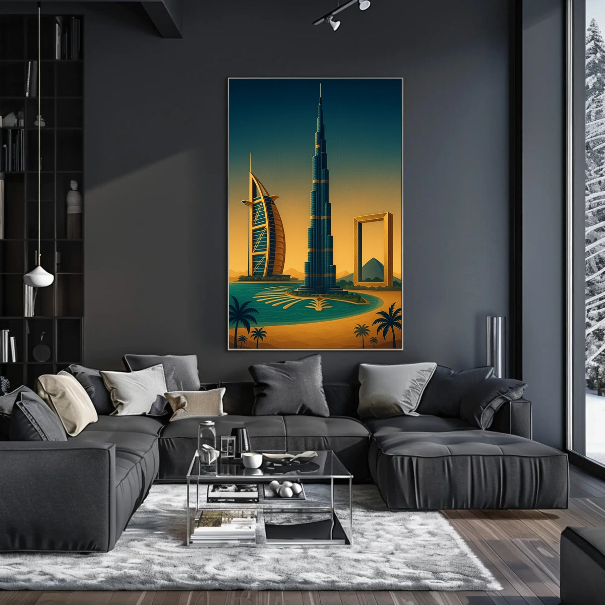 Iconic Dubai Landmarks Poster