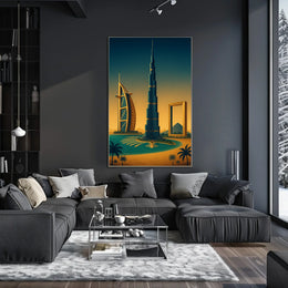 Iconic Dubai Landmarks Poster
