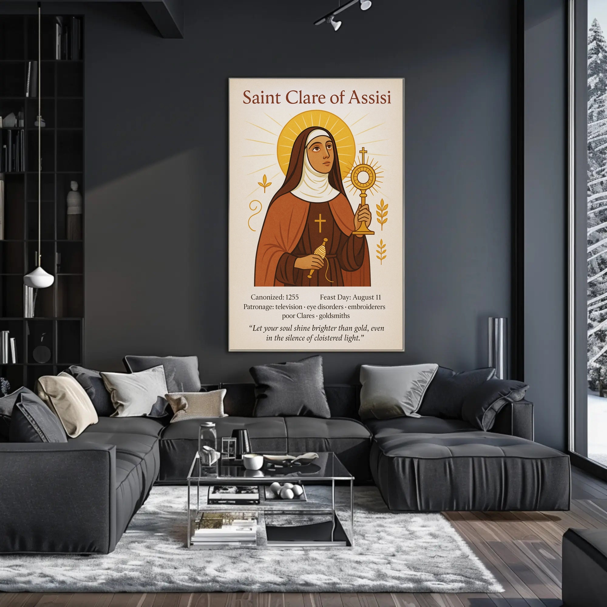 Saint Clare of Assisi Poster PosterGoat