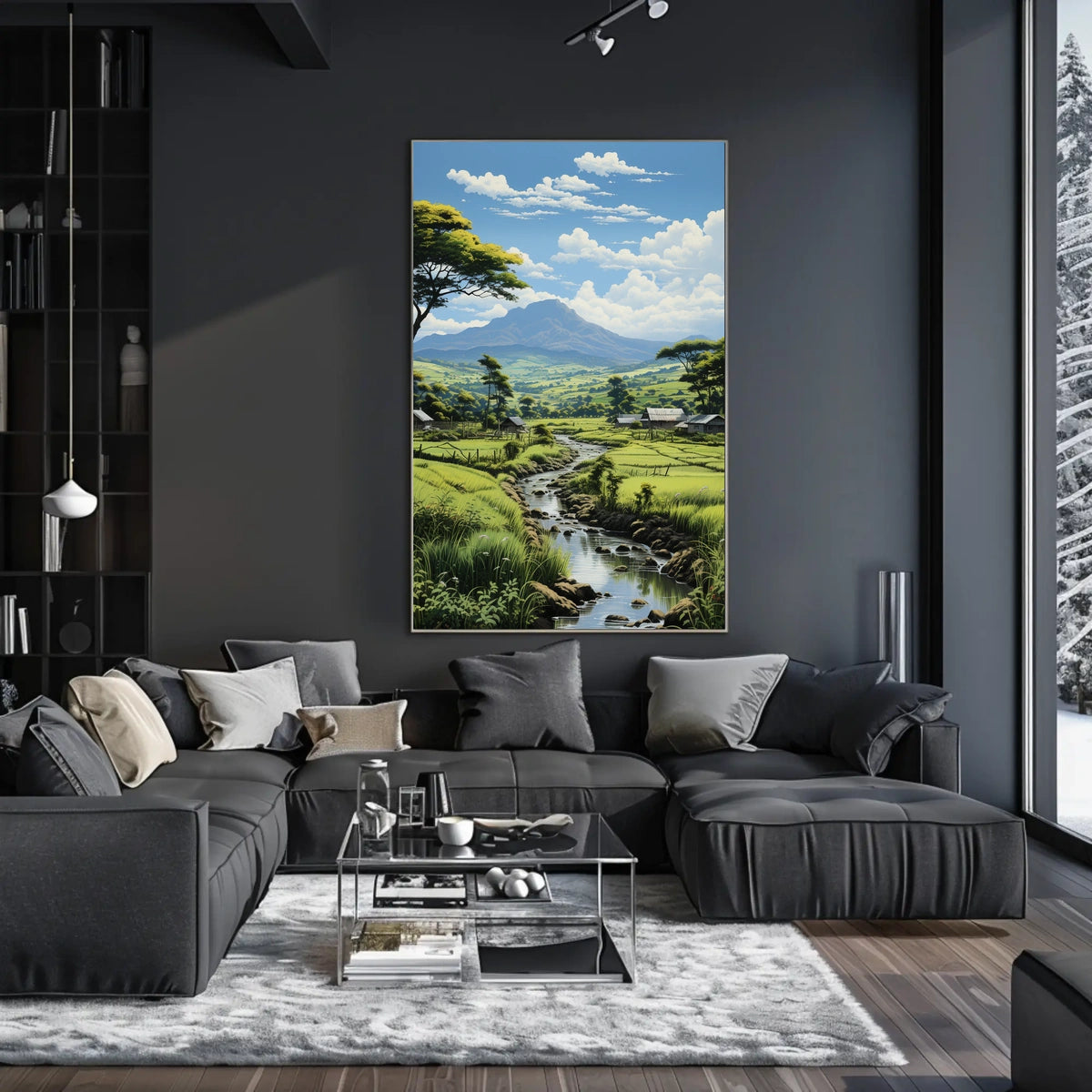 Tranquil Countryside Landscape Poster