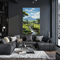 Tranquil Countryside Landscape Poster