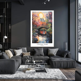 Central Park In Autumn Poster