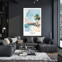 Tranquil Hawaiian Coastline Poster PosterGoat