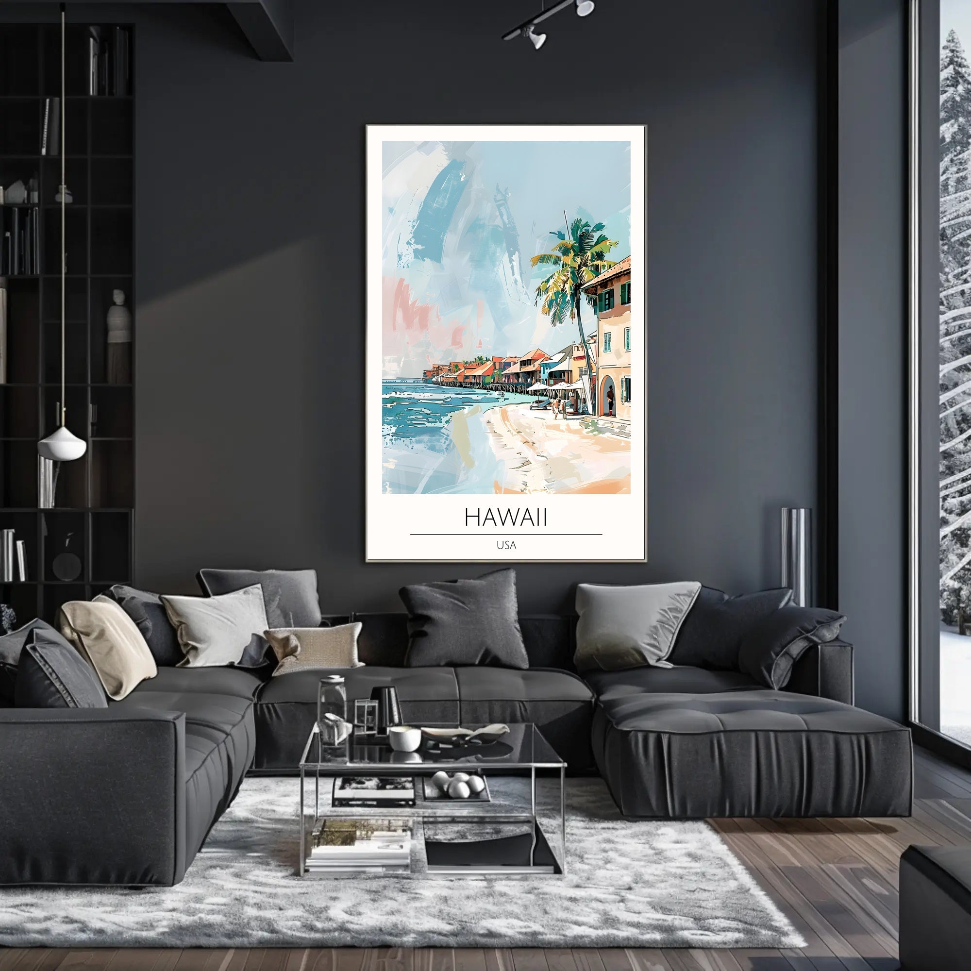 Tranquil Hawaiian Coastline Poster PosterGoat