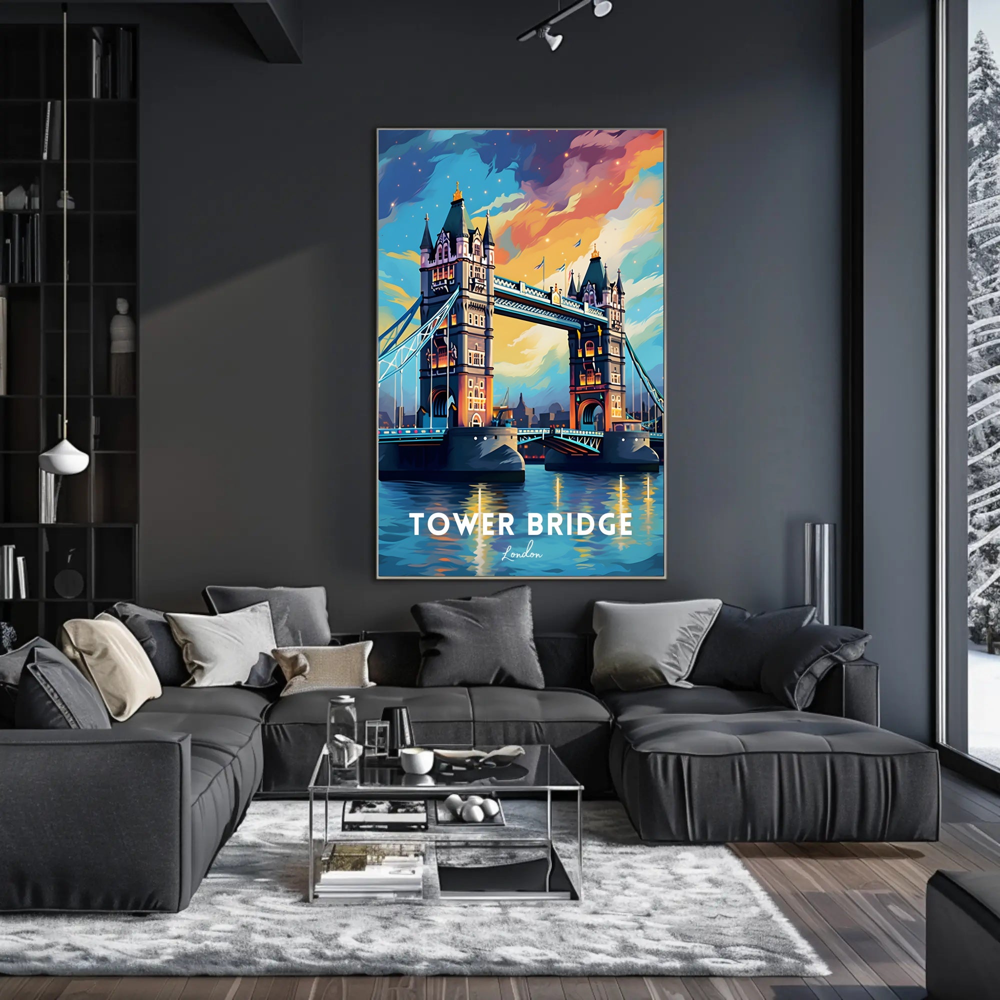 Tower Bridge Dreamscape London Urban or Cityscape Poster
