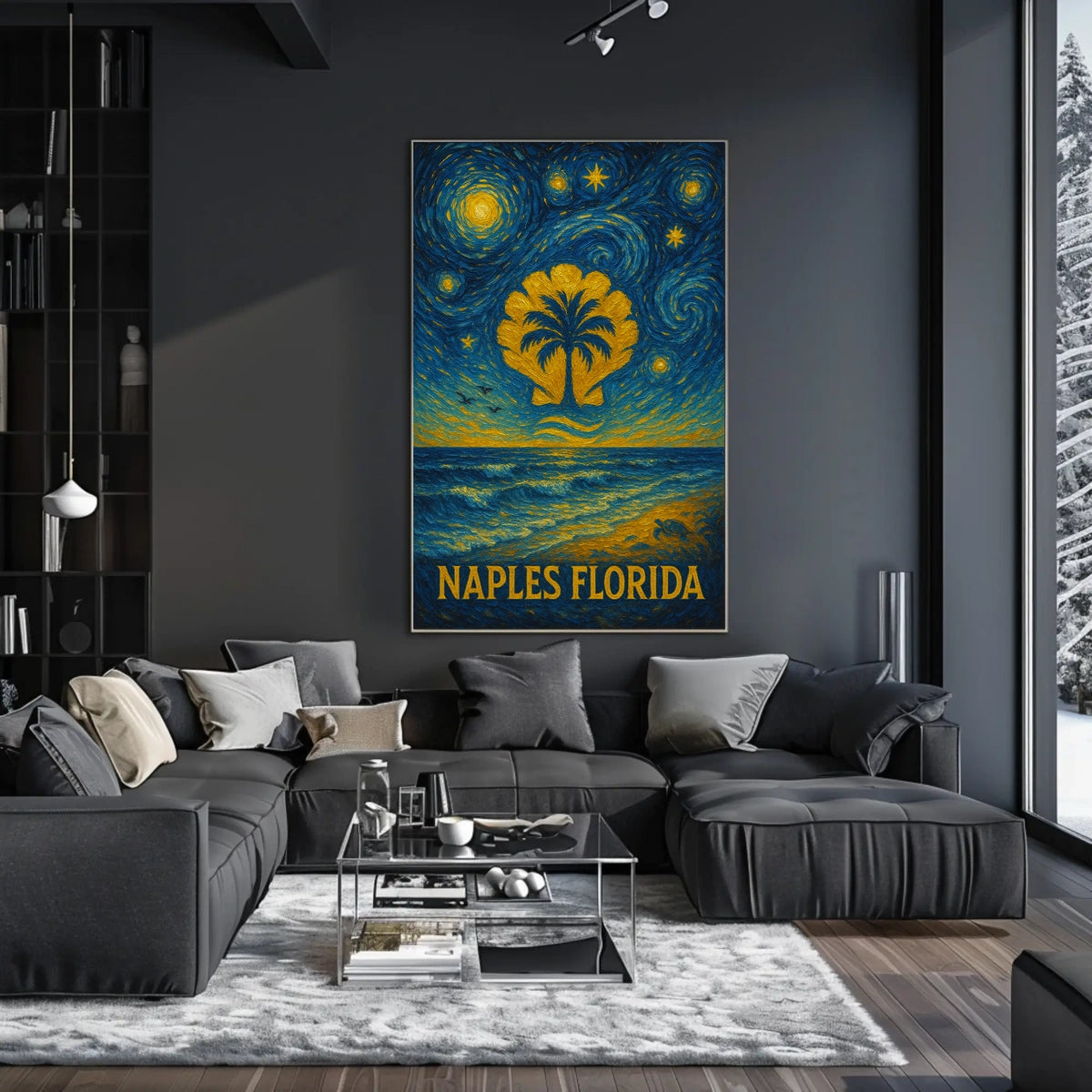 Naples Florida Starry Night Poster