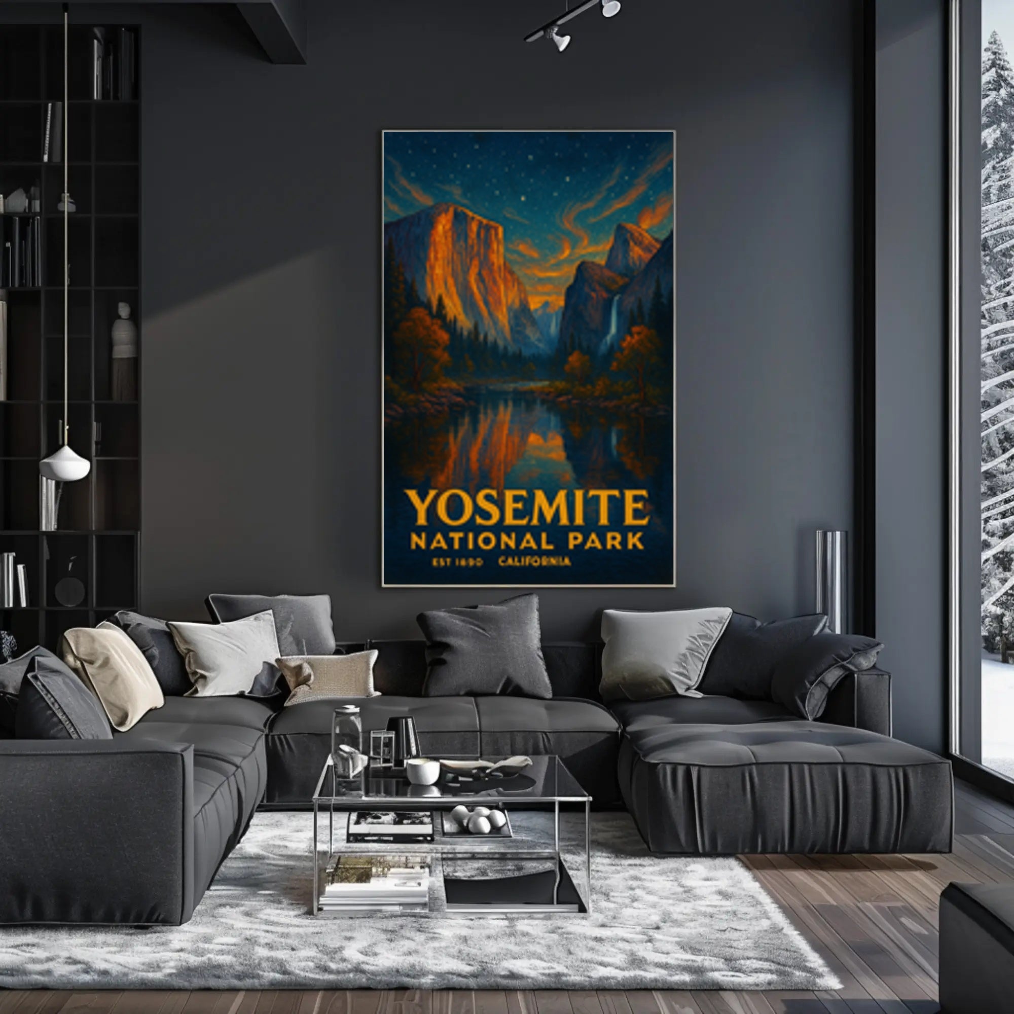 Yosemite National Park Vintage Travel Poster