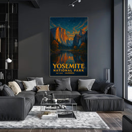 Yosemite National Park Vintage Travel Poster