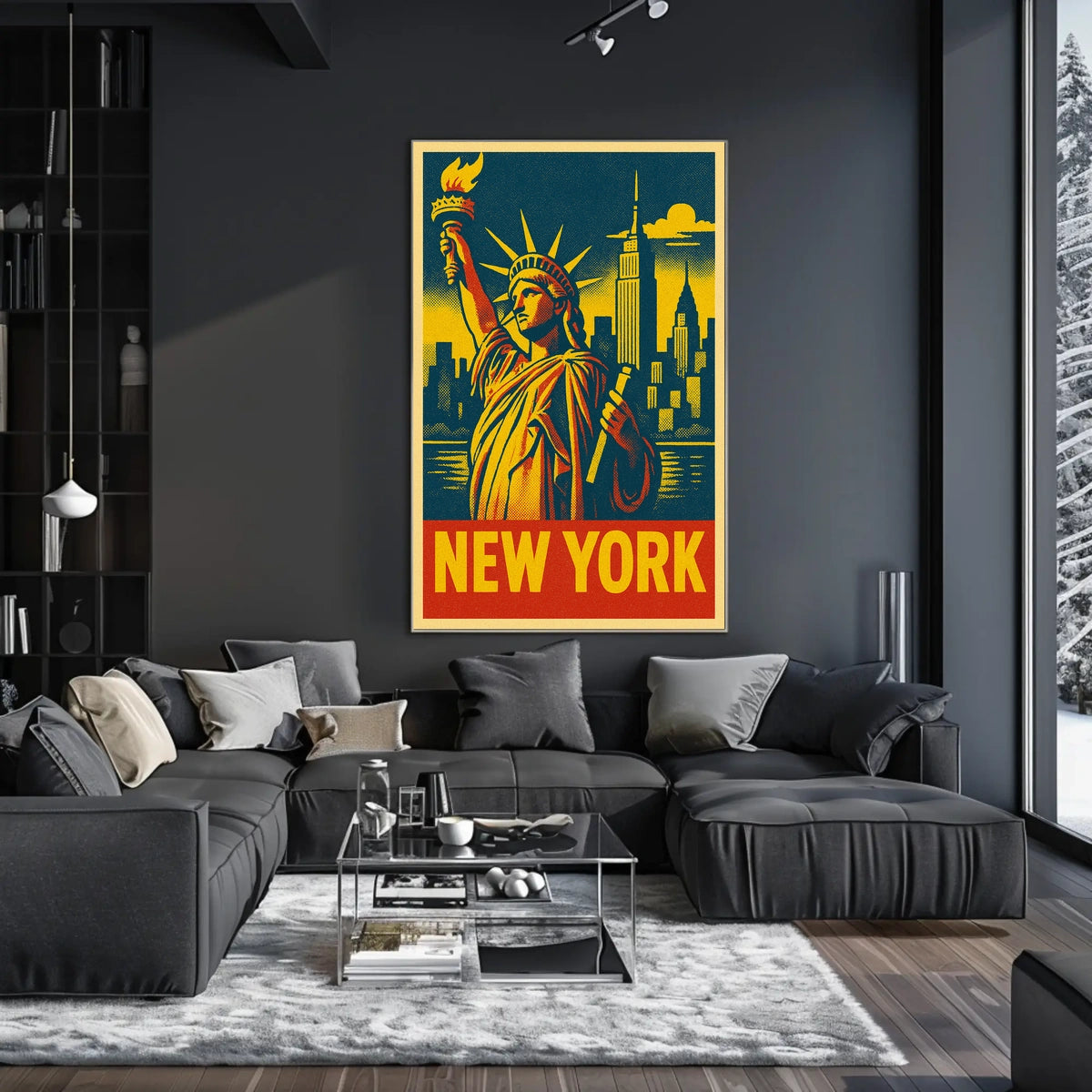 New York Iconic Skyline Poster