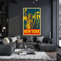 New York Iconic Skyline Poster