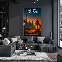 Discover Dubai A Fusion of Innovation and Tradition Description Poster