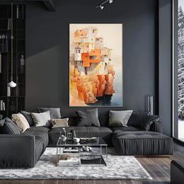 Cliffside Architecture Poster