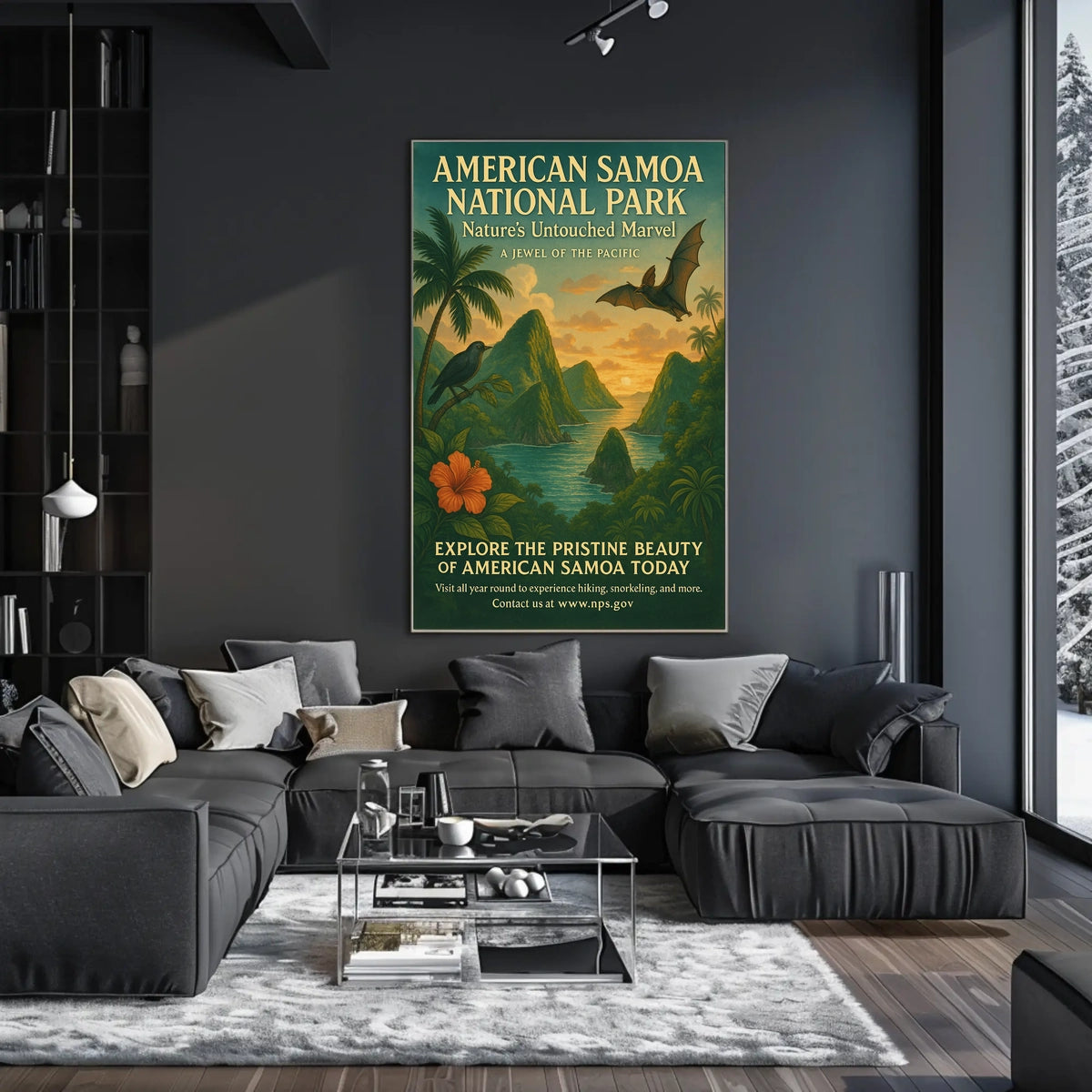American Samoa National Park Natural Haven Poster