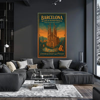 Barcelona The Jewel of the Mediterranean Poster