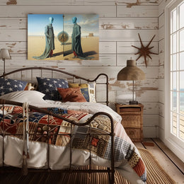 Surreal Desert Reflections: Abstract or Artistic Poster