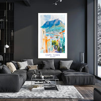 Scenic View of Cape Town Poster PosterGoat