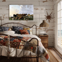 Serene Countryside Scene Pastoral Heritage Poster