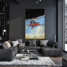 Whimsical Flight Adventure Poster PosterGoat