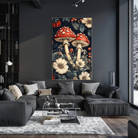 Enchanted Forest Mushrooms Wall Art Print