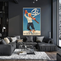 Ski Adventures with New Haven R.R Poster