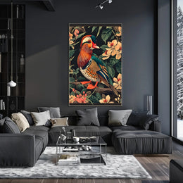 Mandarin Duck Delight: Nature's Beauty Animal Poster