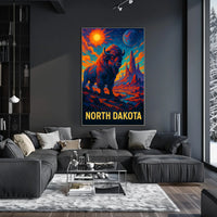 North Dakota Majestic Wilderness Poster