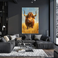 Majestic Highland Cattle Poster PosterGoat