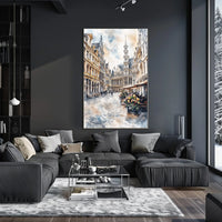 Belgium Brussels Grand Place Street View Poster