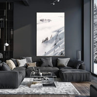 Serene Winter Landscape Alps National Park Poster