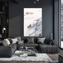 Serene Winter Landscape Alps National Park Poster