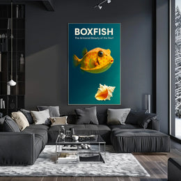 Boxfish The Armored Beauty of the Reef Poster