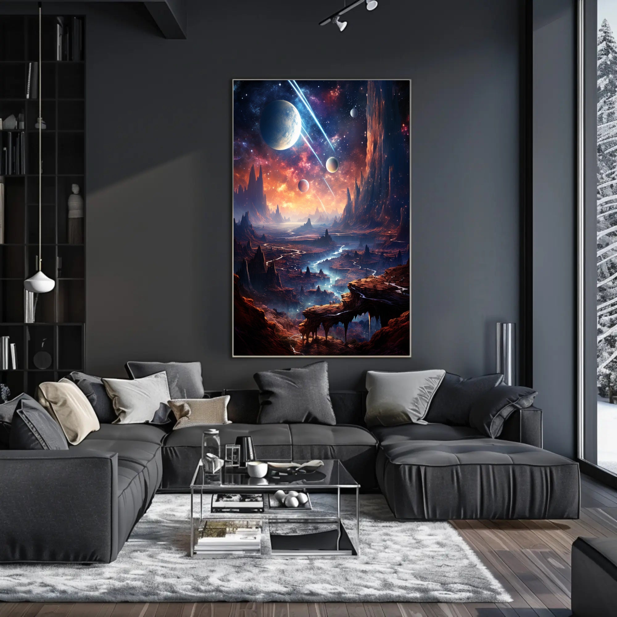 Cosmic Landscape Poster PosterGoat