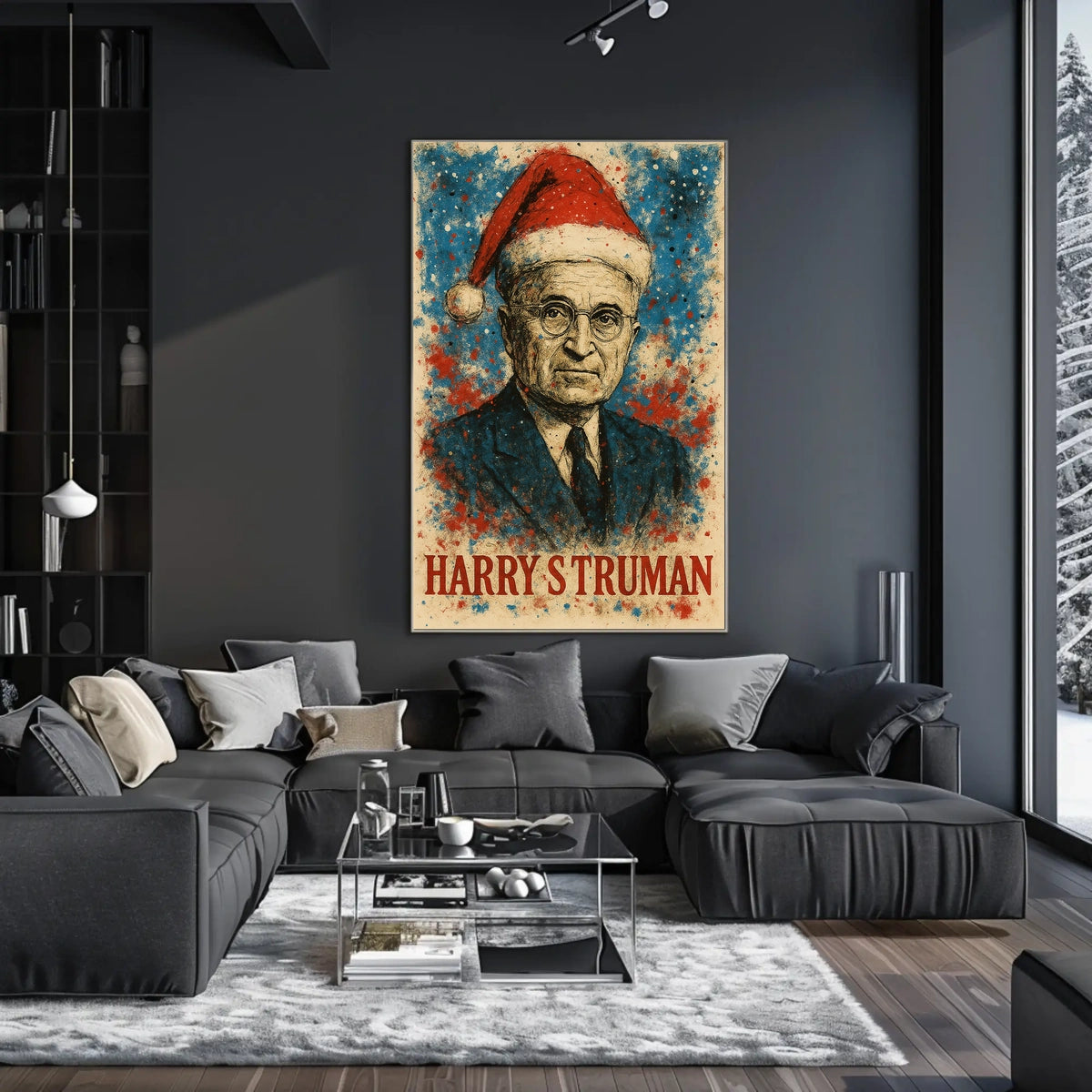 Harry S. Truman 33rd President of the United States Christmas SeriesPoster