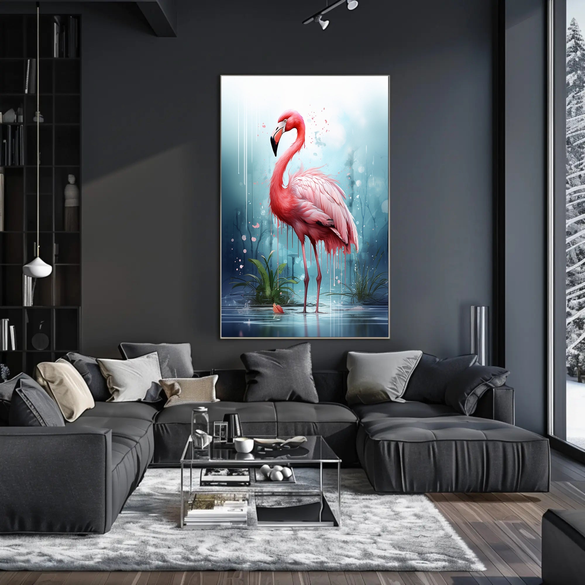 The Majestic Flamingo Poster