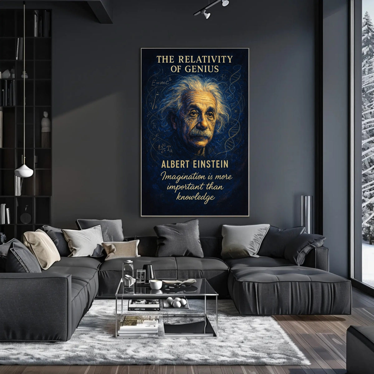 Einstein Relativity Vintage Art Poster: Inspire Creativity