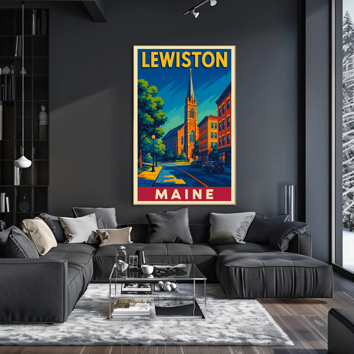 Lewiston, Maine Poster