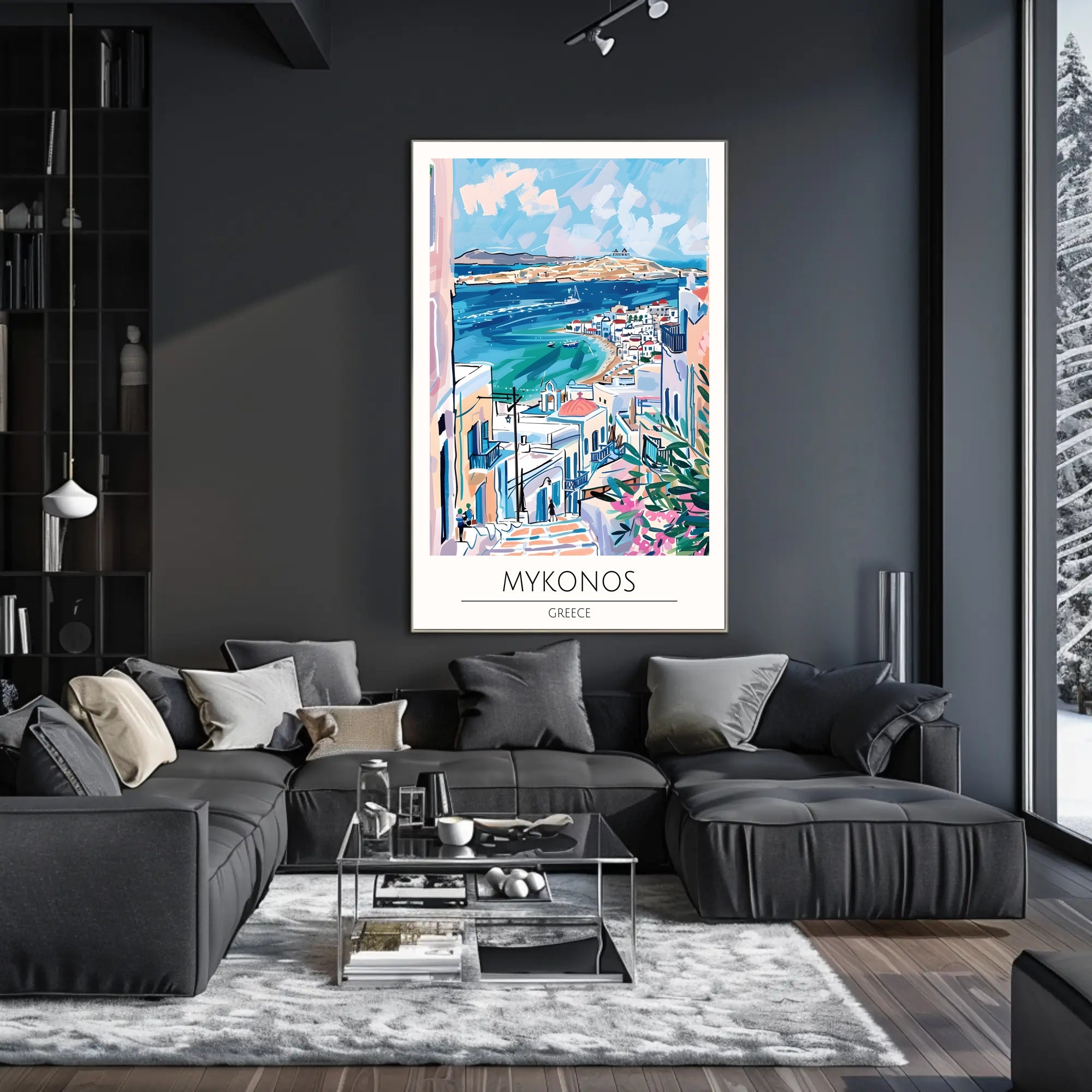 Mykonos Scenic View Poster PosterGoat