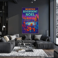 Memphis Riverfront Noël Poster