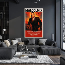 Malcolm X Vision for the Future Poster PosterGoat