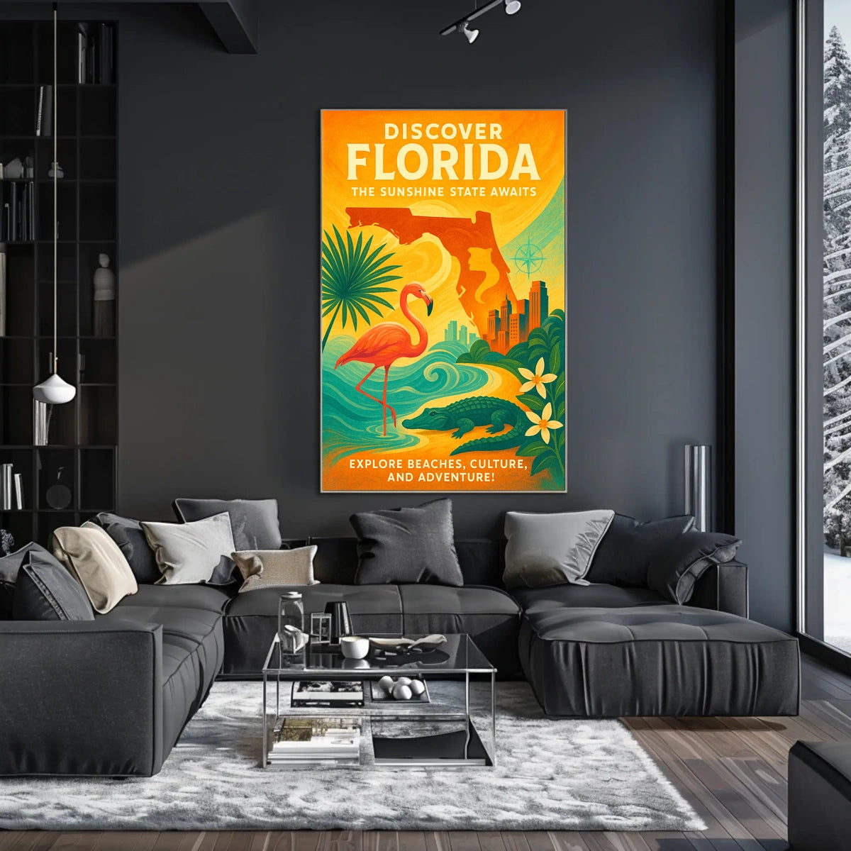 Discover Florida The Sunshine State Awaits Poster