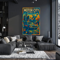 Motor City Detroit, MI Poster