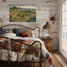 Sint Maarten Aerial View Poster