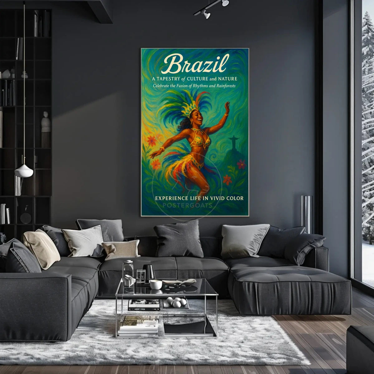 Brazilian Carnival Dance Captures Cultural Heritage Poster