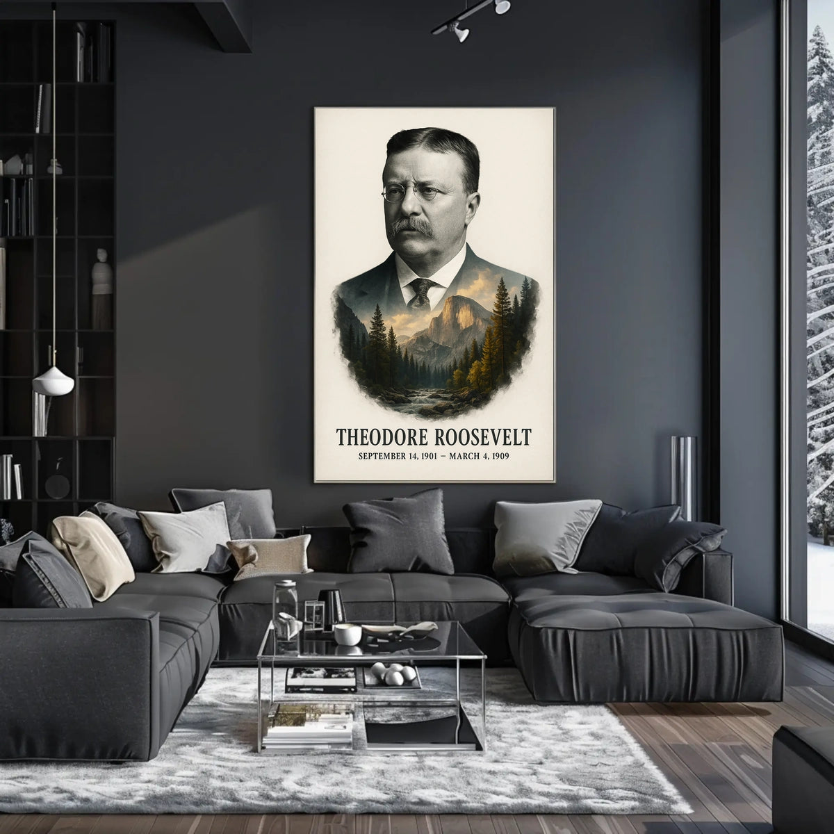 Theodore Roosevelt 26th President of the United States Reflections Poster