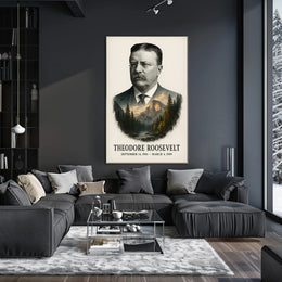 Theodore Roosevelt 26th President of the United States Reflections Poster