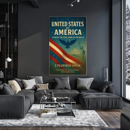 United States of America A Nation of Innovation and Heritage Poster
