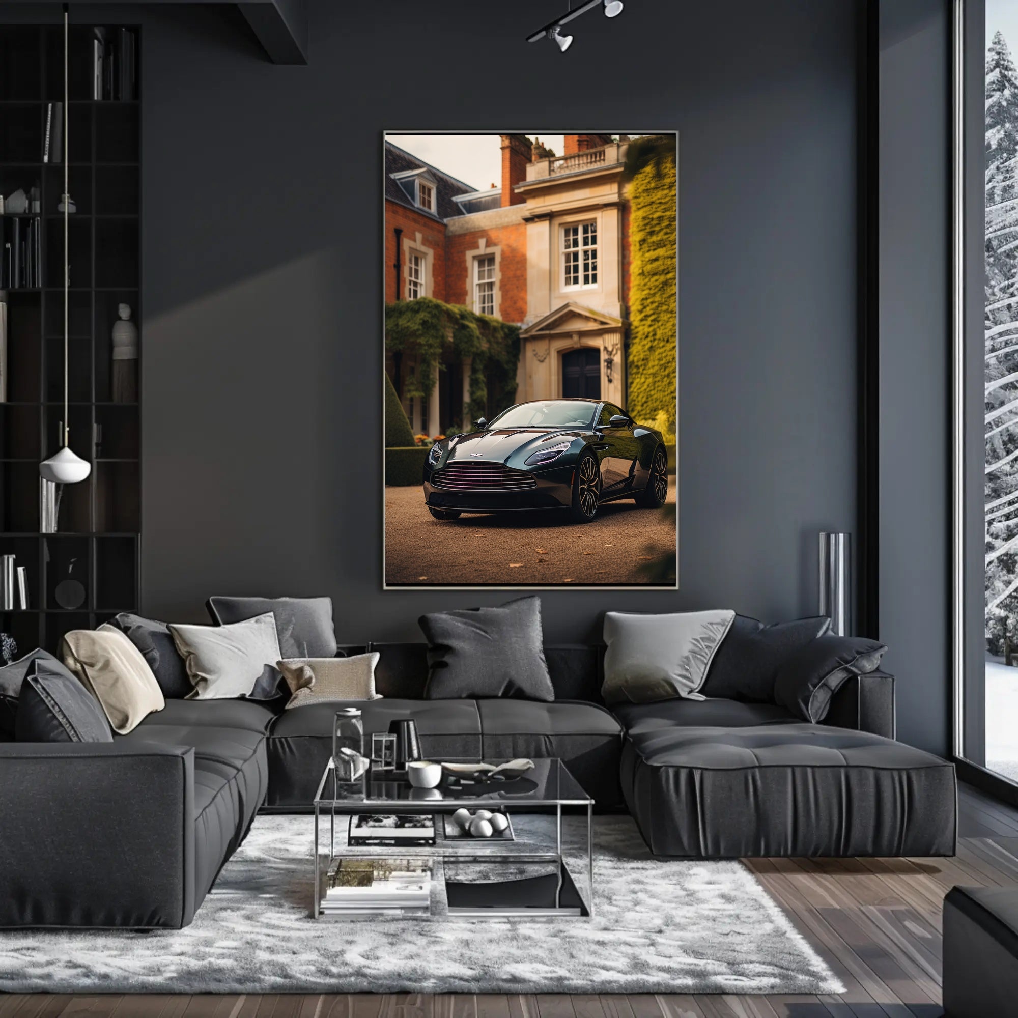 Luxurious Sports Car Elegance Modern Artistic Poster