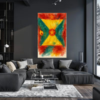 Vibrant Abstract Flag Poster
