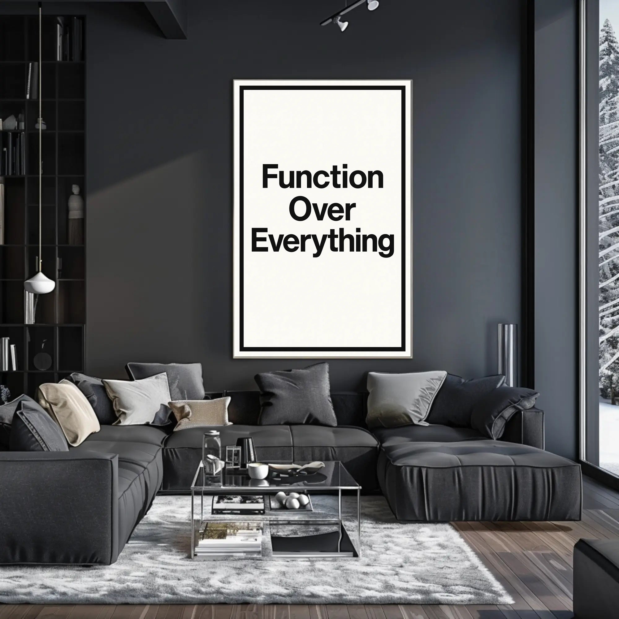 Function Over Everything Motivational or Quote Poster