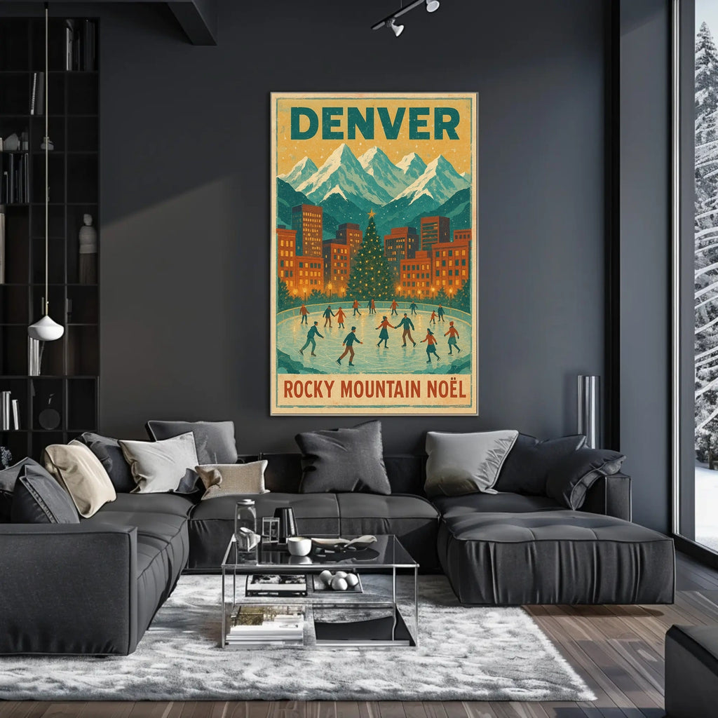 Denver Rocky Mountain Noël Poster